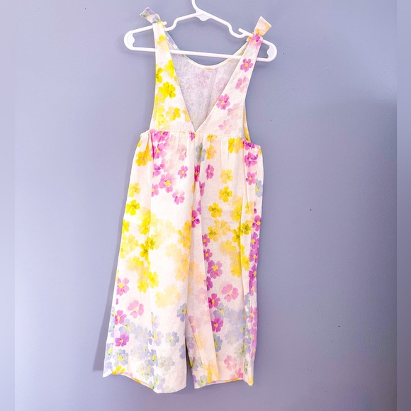 NWT! Zara BabyGirl Linen blend floral romper - 1.5 years (18/24 months) - Picture 3 of 4